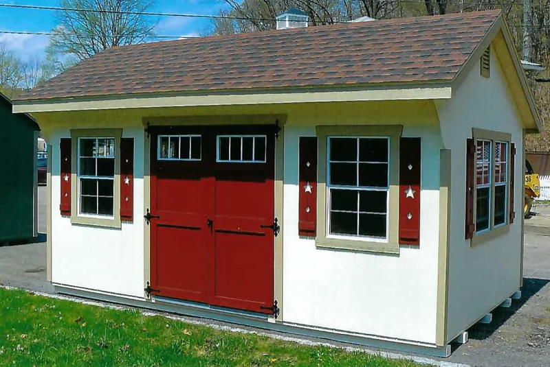 Deluxe Quaker Shed Q1 - CT Discount Sheds & Amishland Sheds